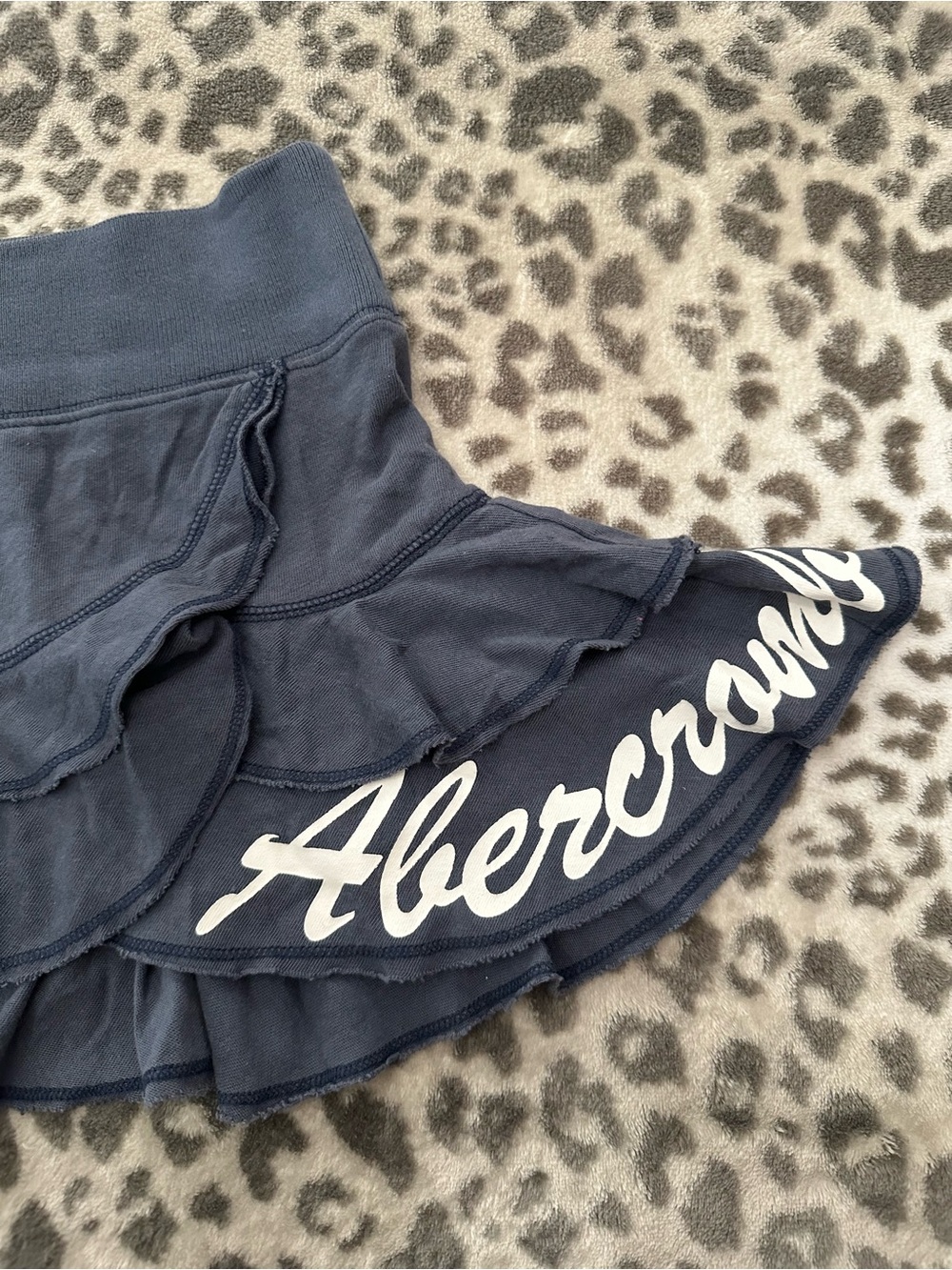 Abercrombie & Fitch Y2K Varsity Prep Tiered Mini Skirt Blue Size Small - Picture 7 of 17